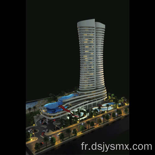 Modèle d'échelle d'architecture pour l'hôtel